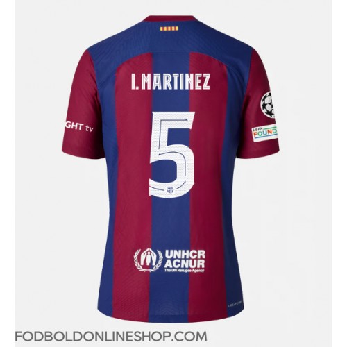 Barcelona Inigo Martinez #5 Hjemmebanetrøje 2023-24 Kortærmet